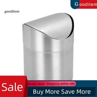 [Gooditem] Stainless Steel Desktop Ashtray Cigar Smoking Ash Holder Trash Can Home Decor