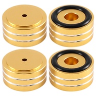 4Pcs 40X20mm Aluminum HIFI AMP Speaker Isolation Stand Turntable DAC Feet Pad