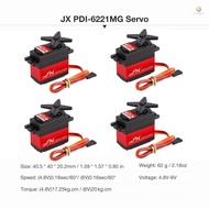 4pcs JX PDI-6221MG Metal Gear Digital Servo 20kg Torque Aluminums Case for 1:10 1:8 RC car BUGGY TRU