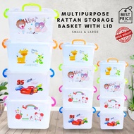 6L | 12L | 22L Transparent Storage Box Plastic Multipurpose Clear Organizer Storage Organizer