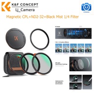 K&F Concept NANO-X 49mm-95mm Magnetic Filter Kit CPL+ND2-32+Black Mist 1/4 Filter Set+Magnetic Adapt