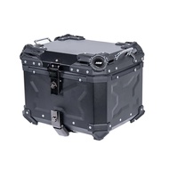 Motorcycle Aluminum Tail Box 45L 55L Top Case Moto Rear Luggage Trunk 45L Motorcycle Travel Helmet S