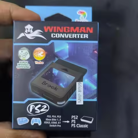 Wingman Brook PS2 Converter — For Xbox Series X/S/One, Elite 1/2, PS5, Switch Pro. BT Model, PS2/PS 