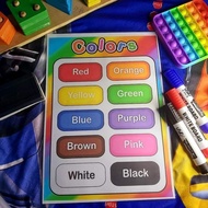 Laminated Colors Chart A4 size