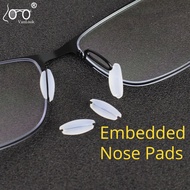 Silica Gel Embedded Nose Pad for Specs 夹式鼻垫 Soft Nose-pad Glasses Stress-free Nose Pads Clip 鼻托 Scre