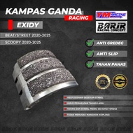 EXIDY RACING DOUBLE CLASPS (BEAT NEW / STREET / DELUXE / SCOOPY 2020-2025) ANTI-SLIP / BLOOD PRESSUR