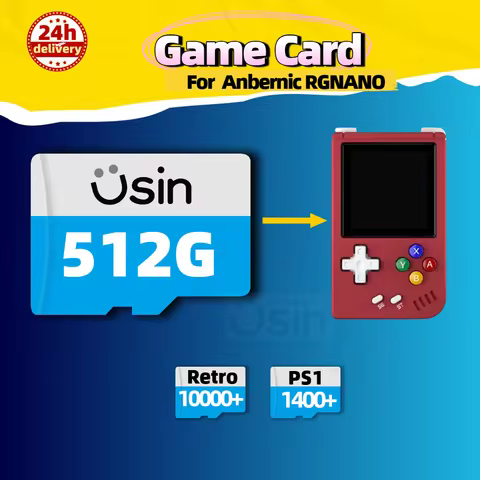 Game Card For Anbernic RGNANO RG nano Retro Games PSP PS1 Portable Handheld Gaming Cards Plug&play M