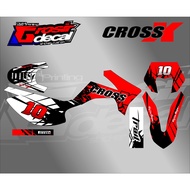 MERAH Decal Sticker Viar CROSS X 150 Red Full Body Decal Sticker Viar CROSS X 150