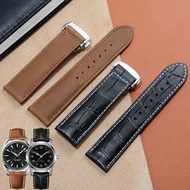 Substitute Hamilton Khaki TAG/IWC Watch Strap Folding Watch Buckle Genuine Leather Strap