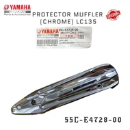 YAMAHA LC135 MUFFLER PROTECTOR 55C-E4728-00 EXHAUST COVER V2 V3 V4 LC 4S 5S CHROME STANDARD 100% ORI