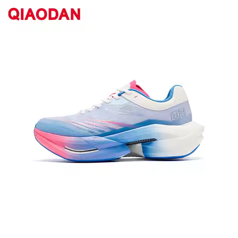 QIAODAN TG PLAID Running Shoes 2026 For Man Trainers Cushioning Carbon Board Sport Shoes Rebound Tra
