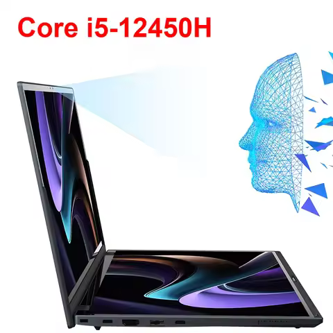 SZBOX DS14 Core i5-12450H(14+14 inch) Dual Touchscreen Laptop 2*DDR4 Fingerprint unlock Windows 11 P