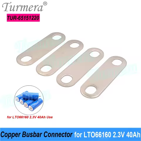 Turmera 12V Battery Busbar Copper Connecter for 2.3V 66160 40Ah 45Ah Lithium Titanate LTO Battery Us