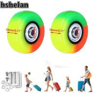 HSHELAN 2Pcs Suitcase Wheels, Shock Absorption Silent Replace Wheels, Portable Suitcase Parts Axles Travel Luggage Wheels Luggage Accessories
