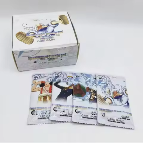 300Pcs One Piece Op05 Series Booster Box Anime English Trading Board Game Card Collect Souvenirs Kid