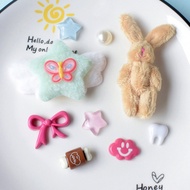 crocs jibbitz set jibbitz set crocs jibbitz Cute Plush Rabbit-Shaped Shoe Resin Diy Jewelry Making K