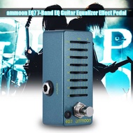 ammoon EQ7 Mini Guitar Equalizer Effect Pedal 7-Band EQ Aluminum Alloy Body True Bypass