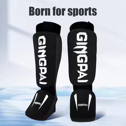 Cotton Boxing Shin Guards MMA Instep Ankle Protector Foot Protection TKD Kickboxing Pad Muaythai Tra