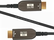 4K HDMI 2.0 Cable, Fiber Optic HDMI Cable, 18Gbps Ultra Speed, 4K 60Hz, HDR, 3D, eARC, in Wall CL3 Rated, Slim and Flexible， Extended HMDI Cable, for PS4 Xbox Apple TV Switch Roku Projector (75ft)