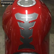 FOREVERGO Carbon Fibre Motorbike Racing Fiber Fuel Gas Cap Cover Tank Protector Pad Sticker Decal For Honda CBR 600 F2/F3/F4/F4i RVF VFR CB400 CB1300 A3T4