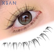 XIANEE Lower Eyelashes,  Band Manga Bottom Under Eye Lashes, Handmade Soft Natural Korean Makeup Man