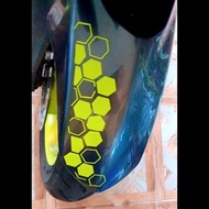 Pentagon Motorcycle Fender Variation sticker Fender Cutting sticker