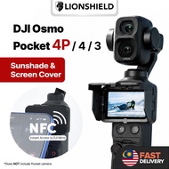 (MY) LionShield DJI Osmo Pocket 4P / 4 / 3 Foldable Sunshade Screen Cover Magnetic Lens Hood Screen 