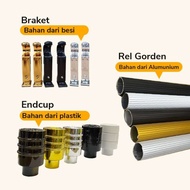 ANG-091 REL TIANG GORDEN MINIMALIS BATANG PENYANGGA TIRAI JENDELA REL MINIMALIS FULL SET