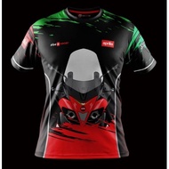 APRILIA SR MAX 300 Tshirt / Baju Microfiber Jersi / Jersey Sublimation / Tshirt Jersey