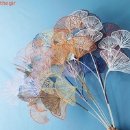 THEGIRL8B Fan Leaf Artificial Home Decoration Wedding Shop Decor 3-pronged Fake Flowers