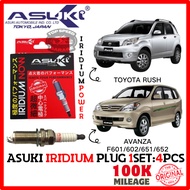 ASUKI Japan Spark Plug Iridium (1set 4pcs ) Toyota Rush f700 Avanza F601/602/651/652 - aixu22