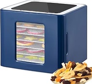 6 Trays Electric Food Dehydrator, Food Dryer Machine, with LCD Display Timer, 35-70℃ Adjustable Temp