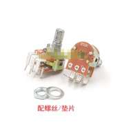 Wh148 Dual Potentiometer B1K 5K 10K 20K 50K 100K Outer Bending Foot Power Discharge Potentiometer