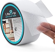 LifeGrip Anti Slip Transparent Anti Slip Tape, 2 inch by 15 feet, Non-Slip Traction Grip Tape to Tub
