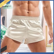 SEV Versatile Sports Shorts Mid-rise Men Sports Shorts Men's Elastic Waist Satin Sports Shorts with 