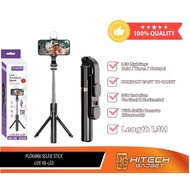 PLOKAMA LIVE-K8/LIVE K8 LED Selfie Stick / Live Broadcast Stand (1.3M)