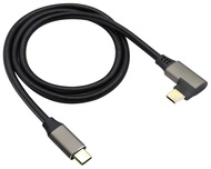 Right Angle USB C to USB C 3.1 Gen 2 Cable 10Gbps USB 3.1 Type C Male to Male Extension Cable Fast C