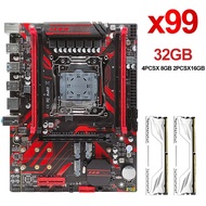❉Atermiter X99 D4 DDR4 Motherboard Set LGA 2011-3 Pin 4pcs X 8GB = 32GB 2pcs X 16GB = 32GB 2666M ☃☁