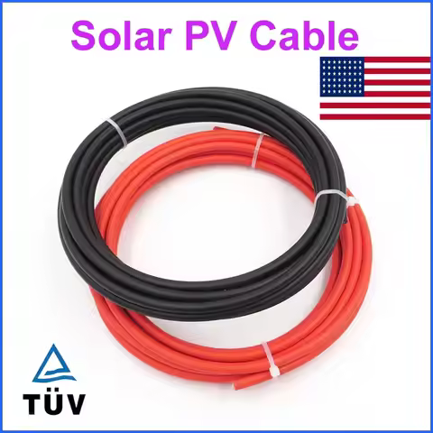 55Ft 30Ft 10AWG 6mm 6 Square meter PVC Insulated electrical Solar Cable Solar Panel Wire Solar PV ca