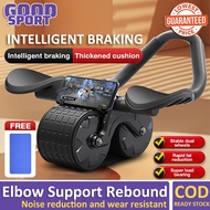 [Free Mat]Abdominal wheel roller Elbow Support Rebound Beginner Abdominal Wheel fitness equipment