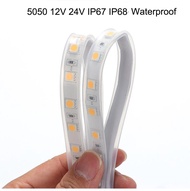 5m 12V 24V IP67 IP68 RGB LED Rope Strip Tube Waterproof Underwater Outdoor 5050 RedGreenBlue 60LEDsM