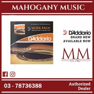 D'Addario EZ900 – EJ15 Ultra Pack EZ and EJ Bundle, Acoustic Guitar Strings Extra Light Gauge