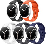 MoKo 5 Pack Sport Bands for Samsung Galaxy Watch 8 Band 40mm 44mm/8 Classic 46mm/Galaxy Watch Ultra 