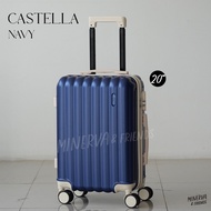 MINERVA กระเป๋าเดินทางล้อลาก รุ่น Castella 14 20 24 28 นิ้ว วัสดุ ABS แข็งแรง น้ำหนักเบา หิ้วขึ้นเครื่องบินได้ M01 by SWISHNAVY