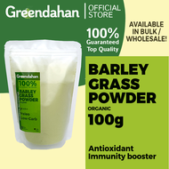 Greendahan Organic Barley Grass Juice Powder 100g - Unsweetened, NON GMO