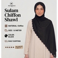 Shawl Chiffon Voile Sulam Shawl Chiffon Aritachi Selendang Chiffon Voile