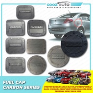 Proton Exora Saga BLM FLX Wira Persona 2008 - 2025 Fuel Tank Cover Protector Fuel Cap Trim Carbon Pe