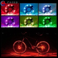 CHINK Colorful Bicycle Spoke Lights,  USB Bike Wheel Hub Lights,  Decoration LED Rechargeable Warning Bicycle Lights