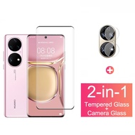 Huawei P50 Pro Tempered Glass Huawei Mate 20 30 40 P60 P50 P30 P20 Pro+ Lite Full Coverage Screen Protector and Lens Film