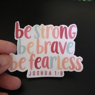 Bible Verse Sticker with glossy phototop